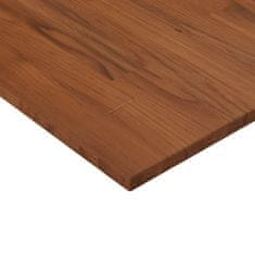 Vidaxl Štvorcová stolová doska tmavohnedá 50x50x1,5 cm ošetrený dub