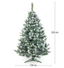 nabbi Vianočný stromček Christee 15 220 cm - zelená / biela