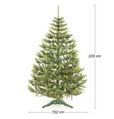 nabbi Vianočný stromček Christee 16 220 cm - zelená