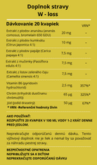 W-LOSS Výživový doplnok - keto diéta, spaľovanie tukov a pokles hmotnosti, prírodný produkt s ananásom, papája a vitamínmi