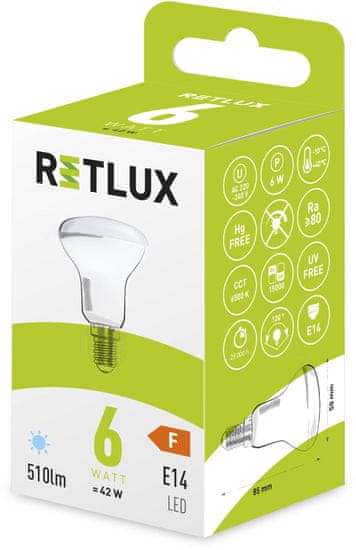 Retlux RLL 423 R50 E14 Spot 6W DL