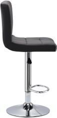 Enzo Kosmetická barová židle Kadeřnické křeslo s opěradlem black
