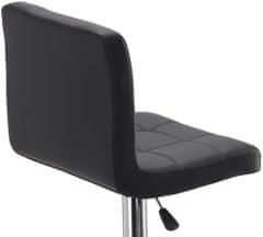Enzo Kosmetická barová židle Kadeřnické křeslo s opěradlem black