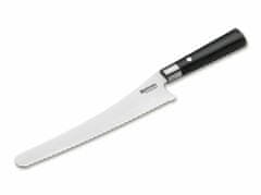 Böker Manufaktur 130423DAM nôž na chlieb 23,5 cm, damašek, čierna, preglejka
