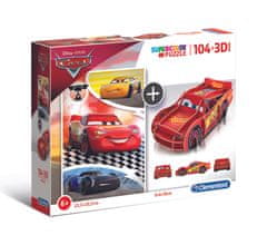 Clementoni puzzle model 104+3D Cars