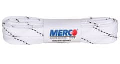 Merco Multipack 8ks PHW-12 šnúrky do korčúľ, voskované biela, 310 cm