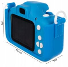 Kruzzel  16952 Detský digitálny fotoaparát 16 GB modrý