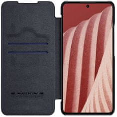 Nillkin Qin knižkové kožené puzdro na Samsung Galaxy A73, čierne
