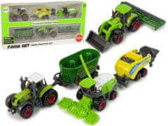 shumee Sada 6 kovových prvkov poľnohospodárskych vozidiel Traktor Kombajn