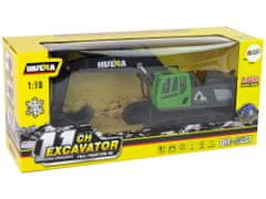 Lean-toys Caterpillar excavator Pilot R/C Kovové diely na diaľkové ovládanie