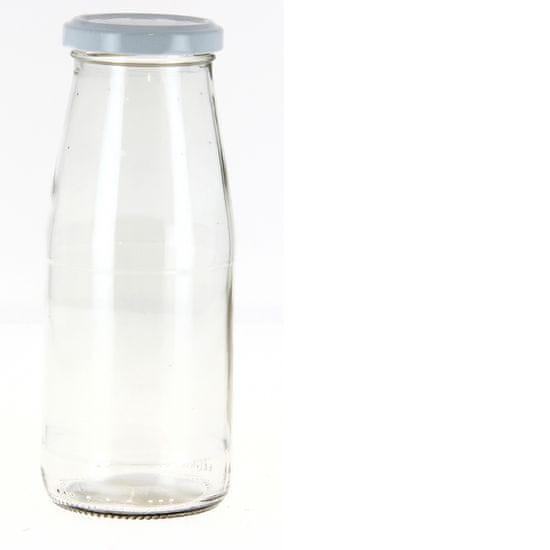 CERVE 11971CE Sklenená fľaša na mlieko 0,5 lt číra