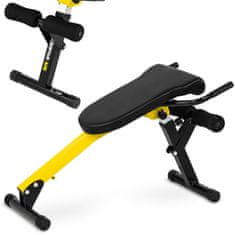 shumee Rímska tréningová lavica na cvičenie brucha a chrbta, skladacia, nastaviteľná do 130 kg