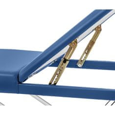 Skladací masážny stôl prenosné masážne lôžko Bordeaux Blue do 180 kg modrá