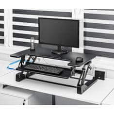 Pracovná stanica s monitorom pre notebook s nastaviteľnou výškou 8 165-415 mm do 15 kg