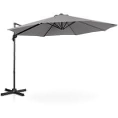 shumee Záhradný dáždnik na bočnom ramene sklopný okrúhly pr. 300 cm tmavo šedá