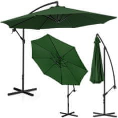 shumee Záhradný dáždnik na paži, okrúhly sklopný, pr. 300 cm zelená