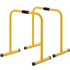 shumee Tréningové madlá madlá pre push-up dipy do 100 kg žlté