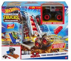 Hot Wheels Monster Trucks aréna: Závodná výzva Herný set - Pneumatiky HNB87