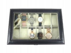 Korbi Skrinka na hodinky s organizérom, 12 kusov