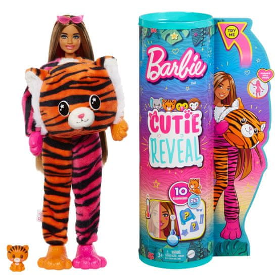 Mattel Barbie Cutie Reveal Barbie Džungľa - Tiger HKP99
