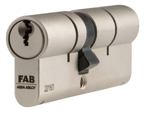 FAB obojstranná cylindrická vložka 3.00/DNs 40+60, 5 kľúčov
