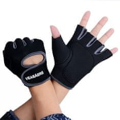 Northix Tréningové rukavice | Navrhnuté pre maximálnu cirkuláciu vzduchu - šedá 