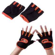 Northix Tréningové rukavice | Navrhnuté pre maximálnu cirkuláciu vzduchu - oranžová 