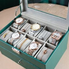Korbi Box na organizovanie puzdra na hodinky, 12 kusov