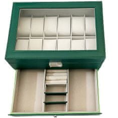 Korbi Box na organizovanie puzdra na hodinky, 12 kusov