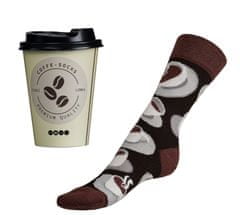 Ponožky Káva set v darčekovom balení - 43-46 - hnedá, béžová, biela