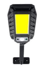 Bass Solárna pouličná lampa so snímačom pohybu, COB LED BASS