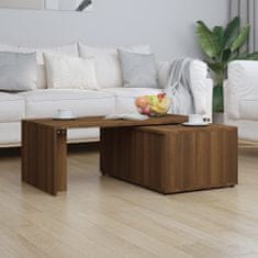 Vidaxl Konferenčný stolík hnedý dub 150x50x35 cm spracované drevo