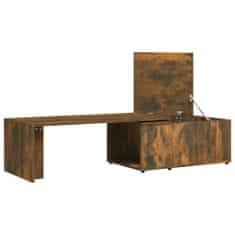 Vidaxl Konferenčný stolík dymový dub 150x50x35 cm spracované drevo