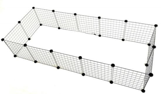 Extrastore C&C ohrada, modulárna ohrádka pre šteňatá a malé psy, 180x75 cm (5x2; 4x3)