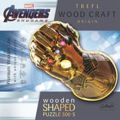 Trefl Wood Craft Origin puzzle Marvel: Rukavice nekonečna 505 dielikov