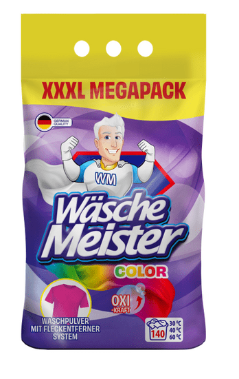 WäscheMeister Color Prací prášok 10,5 kg – 140 praní