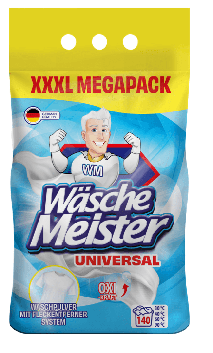 WäscheMeister Universal prací prášok 10,5 kg, 140 pranie