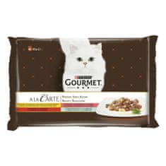 Gourmet A LA CARTE multipack kura, hovädzie-pstruh, treska 12×(48×85 g)