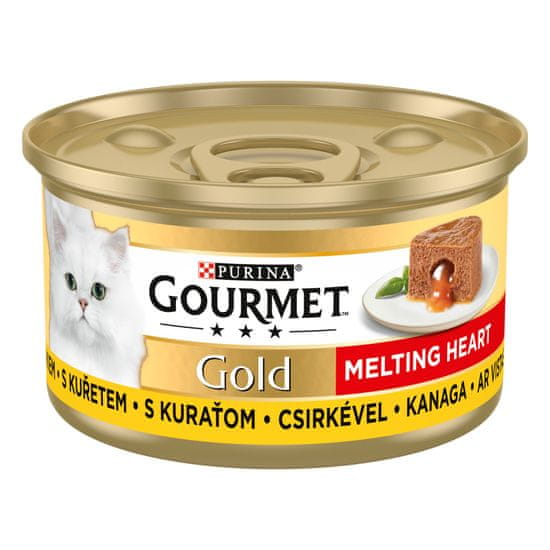 Gourmet GOLD Melting Heart kura 24x85 g