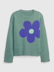Gap Detský sveter s kvetinou S