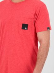 Červené pánske tričko s potlačou na chrbte Alife and Kickin M