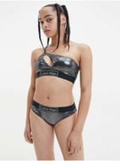 Calvin Klein Čierny dámsky metalický spodný diel plaviek Calvin Klein Underwear XS