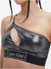 Calvin Klein Čierny dámsky metalický vrchný diel plaviek Calvin Klein Underwear XS