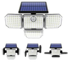 Alum online Solárna lampa 181 LED s vonkajším panelom