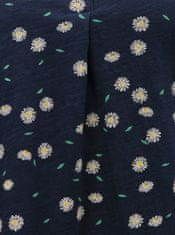 Brakeburn Tmavomodré kvetované tričko s gombíkmi Brakeburn S