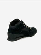Timberland Čierne pánske kožené členkové topánky Timberland Euro Rock Heritage L/F Basic 46