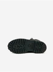Čierne chlapčenské členkové kožené topánky Timberland 6 In Premium WP Boot 36