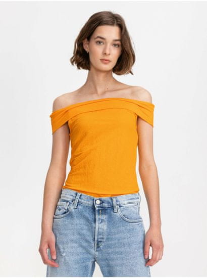 Vero Moda Tričká s krátkym rukávom pre ženy VERO MODA - žltá