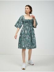 Vero Moda Krémovo-zelené vzorované šaty VERO MODA Annabelle S