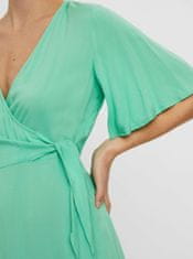Vero Moda Svetlozelené zavinovacie šaty VERO MODA Ibina XS